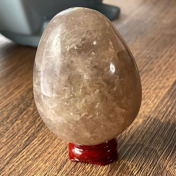 Smoky Quartz egg crystal 2.5” medium  stone healing feng shui - Picture 2 of 15